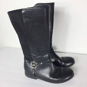 MK Black Logo 5 Riding Motorcycle Classic Boots